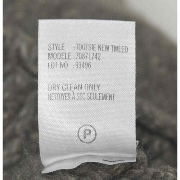 Theory Wool Cashmere Tootsie New Tweed Forest Green Thick Knit Cardigan Sweater - Picture 12 of 12